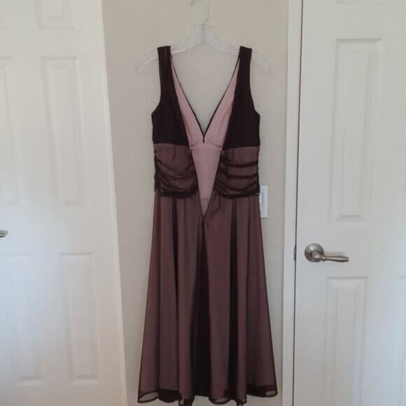 JS Boutique Vintage 90s Mesh Overlay Midi Gown Size 6 EUC - Picture 6 of 11